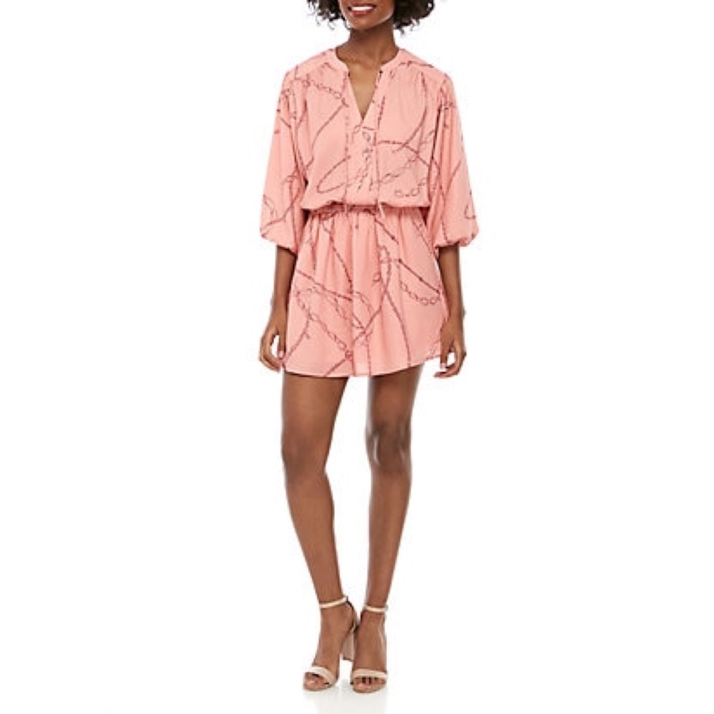 NWT Anthropologie Kaari Blue Mini Dress